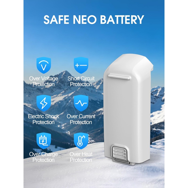 anegine Neo Battery 2-Pack 1435mAh 7.3V Intelligent Flight Battery for