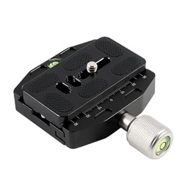 Quick Shoe Quick Release Plate Arca Swiss Aluminum Camera Release Clamp Compatible with Plate 70mm 1/4 3/8 Screw Set