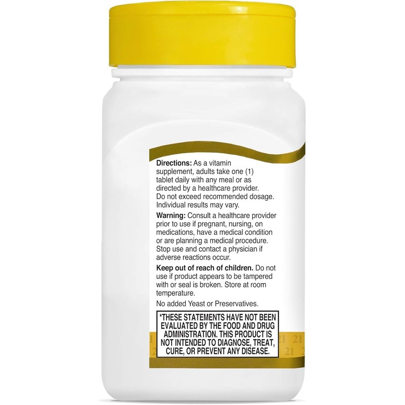 21st Century Stress Vitamin B with Zinc 66 Tabs