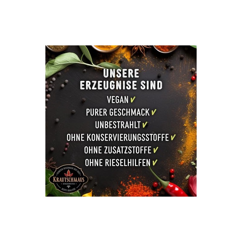 Krautschmaus Garlic Powder 70 g for Grilling, Seasoning and Cooking,