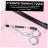 2pcs Eyebrow Grooming Set with Scissors and Comb for Women