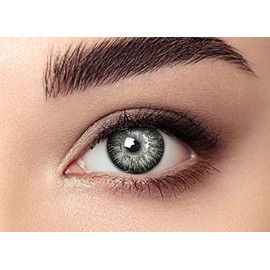 Colored Contact Tweezers Lenses Case Inserter Set for Party Masquerade,01 Gray