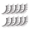 Ipetboom 30pairs Artificial Lashes Lash Strips Fake Eyelash Extension Bulk