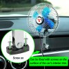 XUKEY 6'' 12V Car Auto Summer Cooling Oscillating Fan Travel