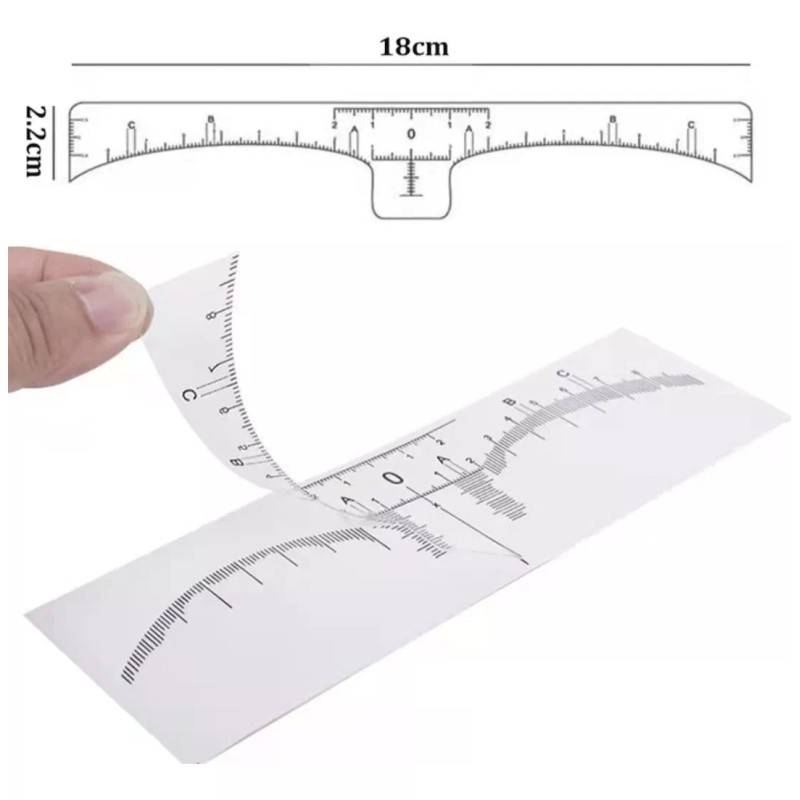 noved 10 Pzs Regla Flexible Adhesiva Diseño De Cejas