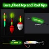 Zehon 100pcs Fishing Glow Sticks Clip on Pole for Rod