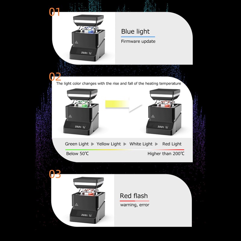 Mini Hot Plate Preheating Station Adjustable Constant Temperature Rework Preheater