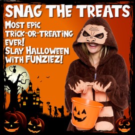 FUNZIEZ! Sasquatch Costume- Bigfoot - Yeti One Piece (Brown, 2X-Large)