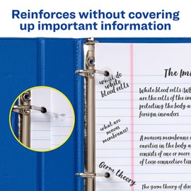 Avery 05722 Reinforcements, Roll Dispnsr,1/4-Inch Diameter, 1000/PK, Clear