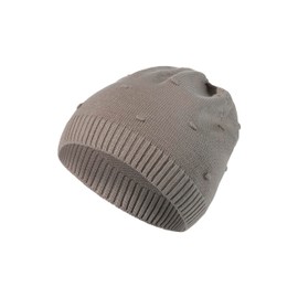 Sterntaler GOTS Knitted Hat Dots Baby Knitted Hat Girls with Dots Baby Hat Made of Organic Cotton Lightweight Knitted Hat Baby Perfect for Mild Spring Days, Grey-beige