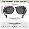 TJUTR Sunglasses Fit Over Glasses for Women, Trendy Oversized Sun