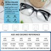 MARE AZZURO Oversized Reading Glasses Women Retro Square Readers 1.0