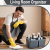 VITEVER Portable Shower Caddy Basket with Compartments, Plastic Divided Cleaning