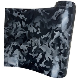 LZLRUN LZLRUN Forged Gloss Carbon Fiber Vinyl Wrap Roll Air Release Sticker Sheet Film DIY Decal Car Auto Vehicle Morotcycle Self Adhesive (1ft x 5ft, Ghost Black)