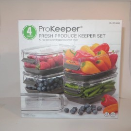 Progressive ProKeeper+ Fresh Produce Keeper set of 4 with Air-Flow Vent system