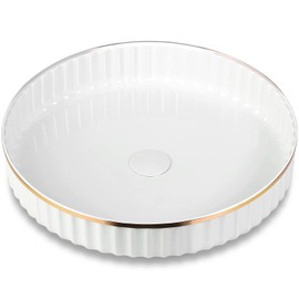 10 Inch Lazy Susan Turntable Organizer for Cabinet, Kitchen, Fridge, Pantry Organization and Storage, Bathroom, Makeup Vanity, Countertop, Under Sink Organizing, Rotating Spice Rack-White (1 Pack)