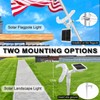 2 in 1 Flag Pole Light Solar Powered with Transfer