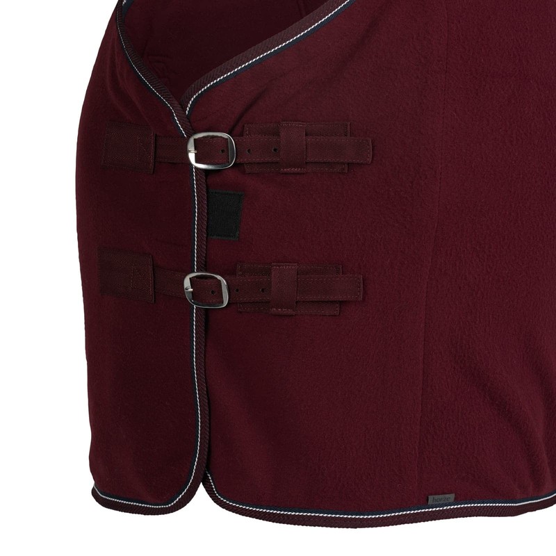 HORZE Kiel Fleece Cooler - Dark Red - 69 in