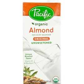 Pacific Natural Foods Organic Almond Milk Original Unsweetened -- 32 fl oz - 2 pc