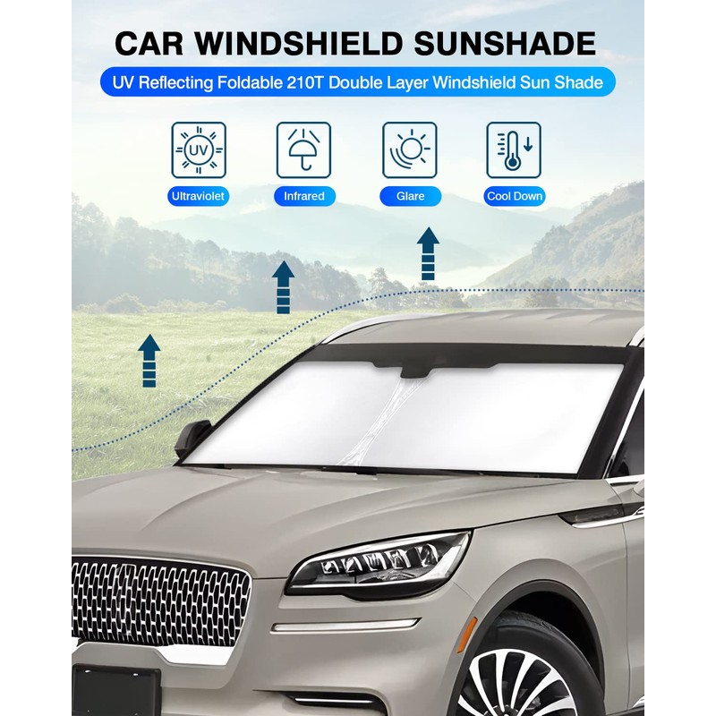 KUST Windshield Sun Shade for Lincoln Aviator Accessories 2020-2024 2025