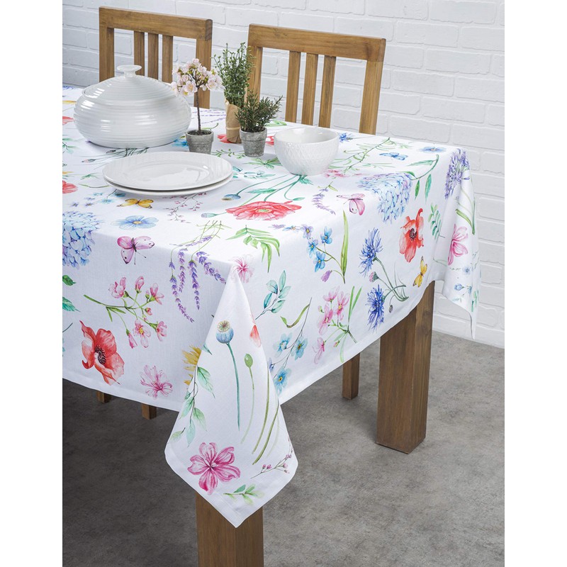 Maison d' Hermine Tablecloth 100% Cotton 140cm x 180cm Decorative