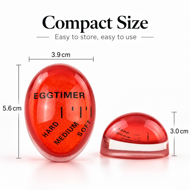 Color Changing Egg Timer – Heat-Sensitive Boiled Egg Doneness Indicator