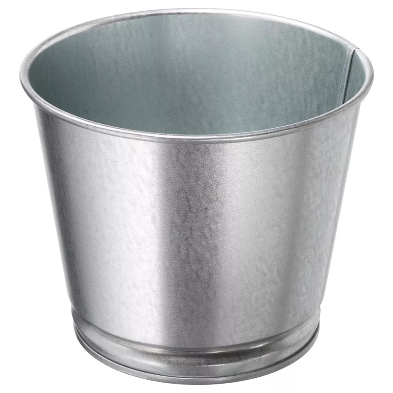 IKEA Galvanized Metal Plant Pot - 4 inches