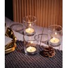 Letine 36-Pack Votive Candle Holders - Clear Glass Tea Light