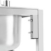 TITIDU Stainless Steel Single Basin Kitchen Sink with Stand, Home
