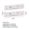 2Pcs DC 12V Refrigerator LED Light Strip Bar White Lighting
