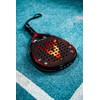 Warm Inferno Spin Teardrop Padel Racket – 3K Carbon Fiber
