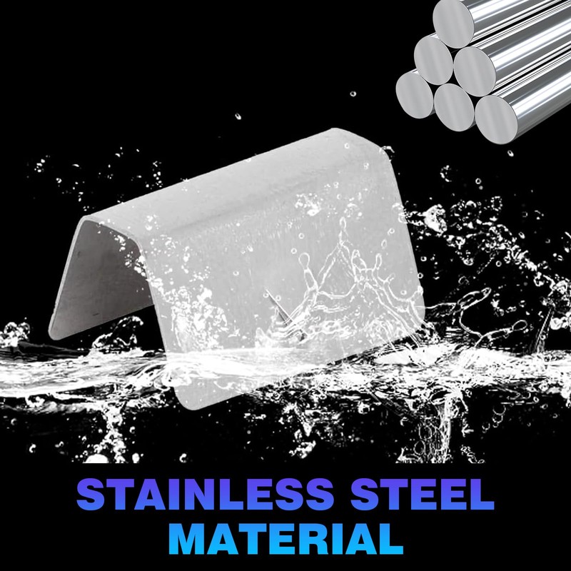 DACIRTY 12 PCS Windshield/Rain Deflector Clip, Stable Structure Stainless Steel