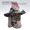Wide Brim Solar Fan Hat Outdoor Fishing Sunscreen Quick Drying