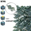 TANG Sunshades Depot 4'x24' FT Artificial Faux Dark Deeper Ivy
