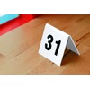 Securit Table Signs, Numbers 31-40, 4 x 4 x 5