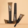 XZMeiLun Warm brown Eyebrow Gel Tattoo Peel Off with Tweezer,