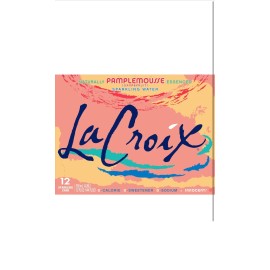 LaCroix 12-Pack Sparkling Water - 100% Refreshment with Zero Calories & Sweeteners-12o - Grapefruit