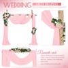 Wedding Arch Draping Fabric 2 Panel 28" x 20Ft Pink