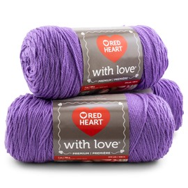Red Heart With Love Yarn, 3-Pack-Lilac 3 Pack