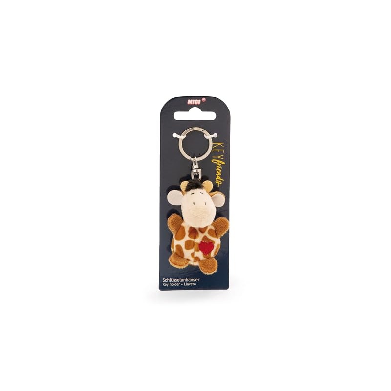 NICI Giraffe Keyring with Heart 5 cm