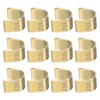 QUARKZMAN Pack of 12 Belt Clips 2GT Copper Buckle, Wire