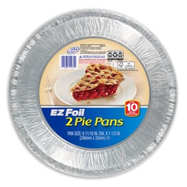 Hefty® 90810 Ez Foil® Aluminum Foilware Pie Pan, Round, Extra Large (Pack of 12)