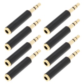 OTOTEC 8pcs 4 Poles to 3 Poles Jack Converter Adapter TRRS Female to TRS Male Microphone Connector 3.5mm Plug Jack for Compurter Phone