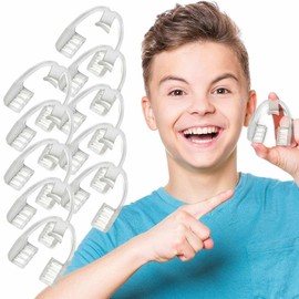 Snoreez Kids Mouth Guard for Grinding Teeth - 10 Pk Dental Night Guards for TMJ Bruxism