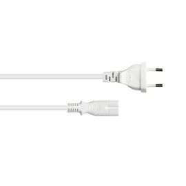 Kabelmeister Kabelmeister SK0370-W075 Euro Power Cable 7.5 m Euro Plug Type C to C7 / Euro 8 Socket Copper Conductor 0.75 mm² for TV, Console, Radio, Power Supply White
