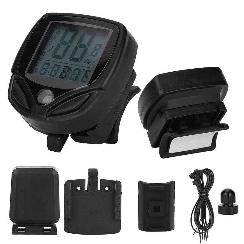 English Type LCD Digital Display Mountain Bike Bicycle Speedometer Bike