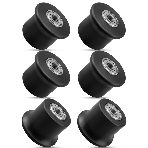 6 Pcs Rolling Seat Trolley Wheels Compatible with Bowflex Gym