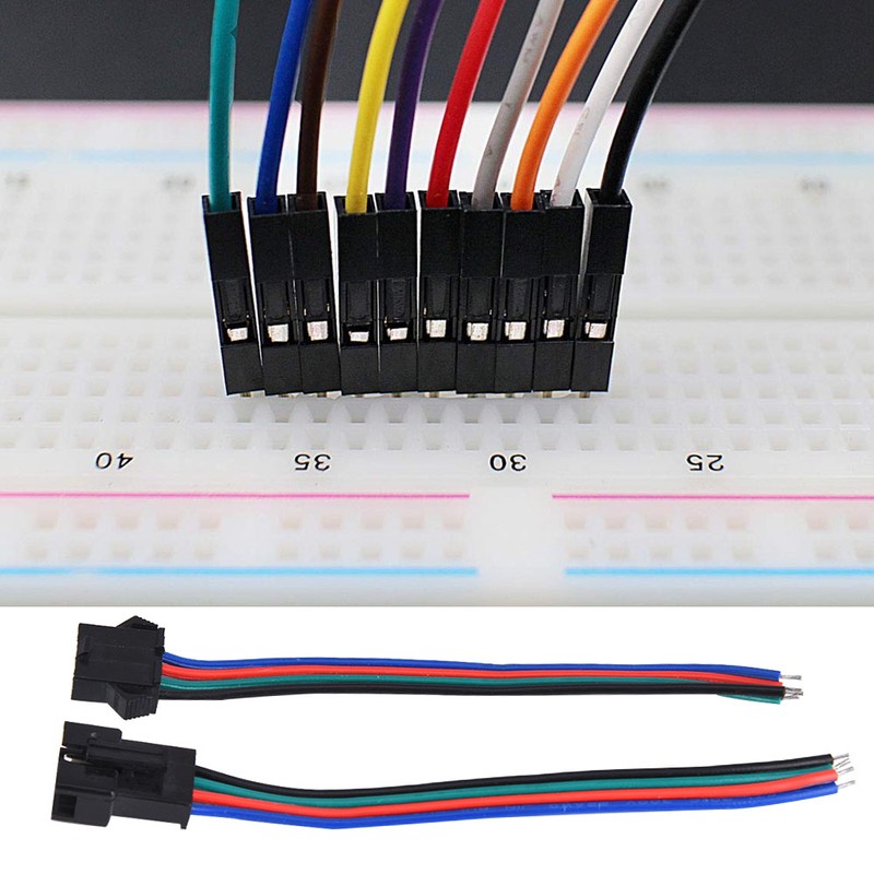 50 Pairs Connector Cable Male and Female 4 Pin Tinned