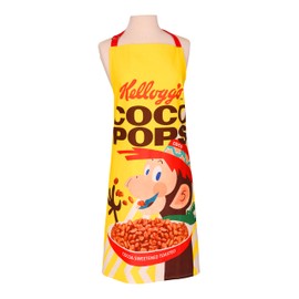 Dexam - Adult Apron, Vintage Kellogg's Coco Pops Design, Adjustable Waist & Neck Straps, Front Pocket, Ideal Kitchen Chefs Apron