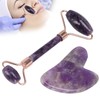 Portable Face Roller Massager Facial Beauty Roller Heart Shaped Gua